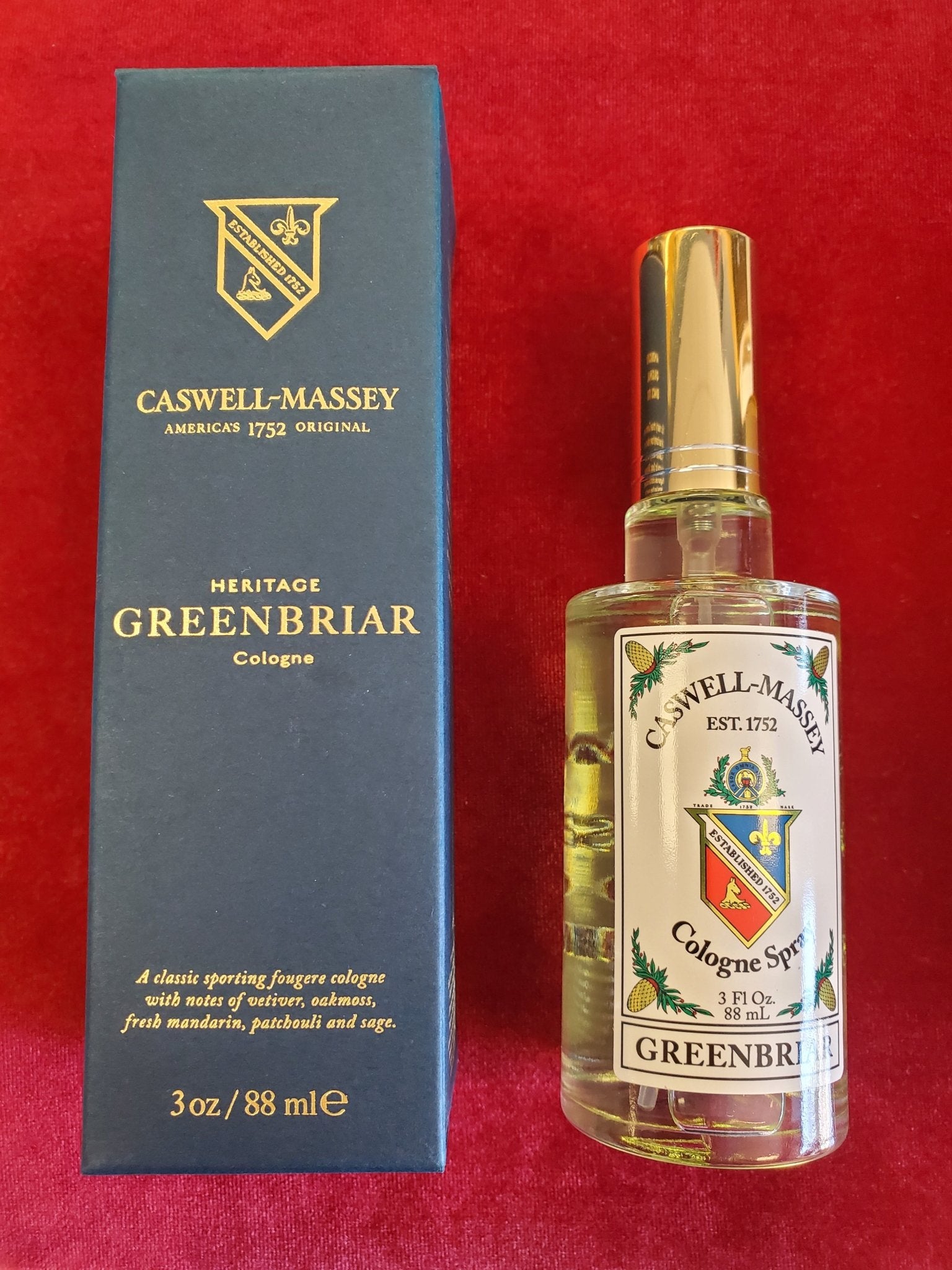 Caswell - Massey Heritage Greenbriar Cologne - Larry's Shaver Shoppe