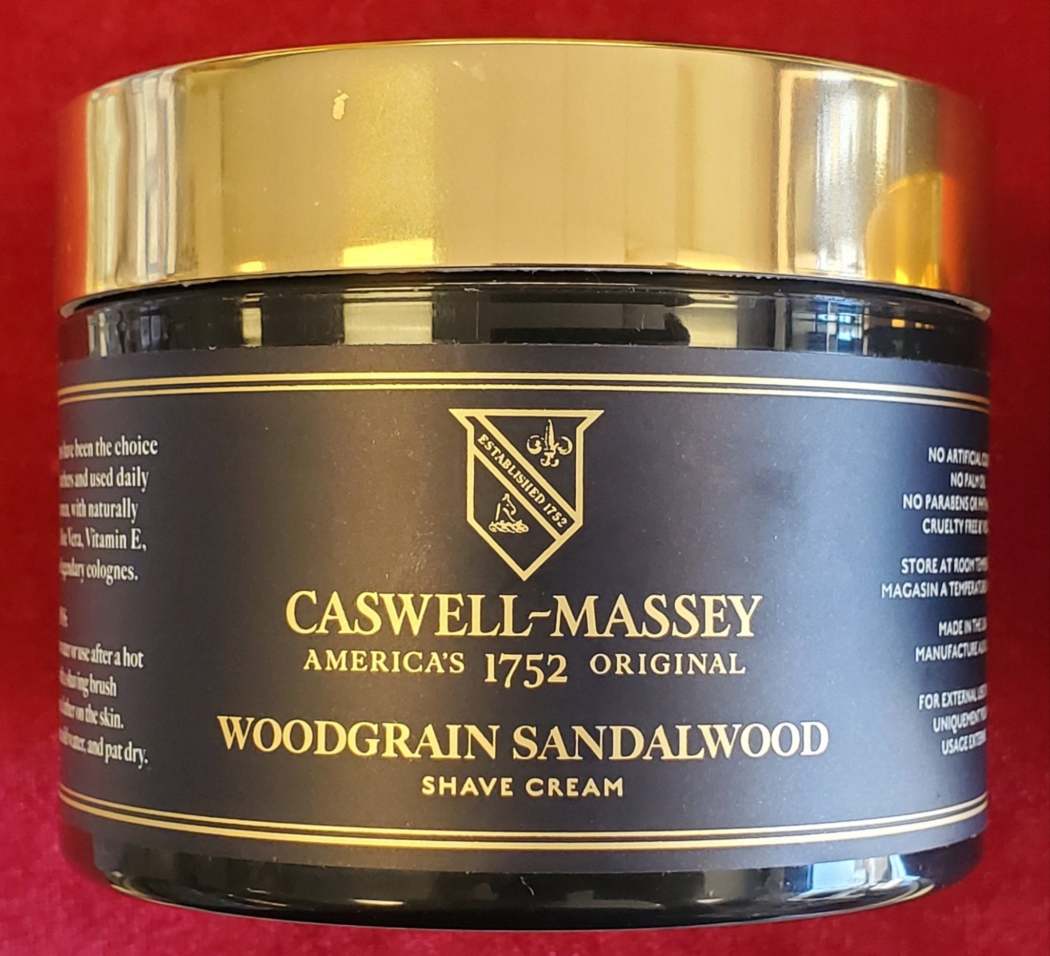 Caswell - Massey Woodgrain Sandalwood Shave Cream - Larry's Shaver Shoppe
