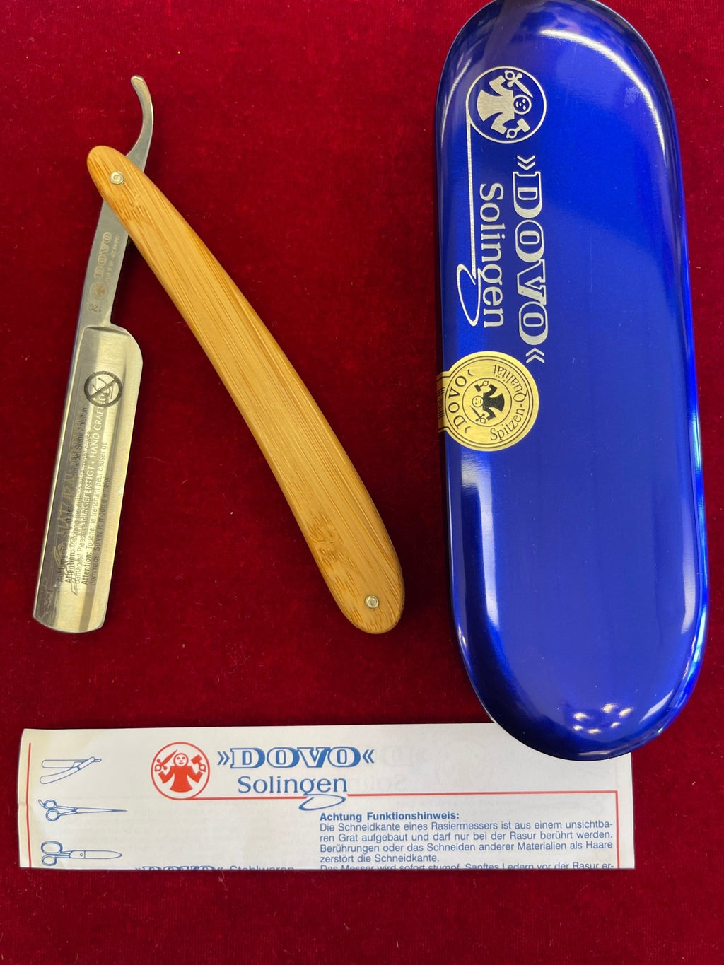 Dovo Solingen Straight Razor Bamboo Handle - Larry's Shaver Shoppe
