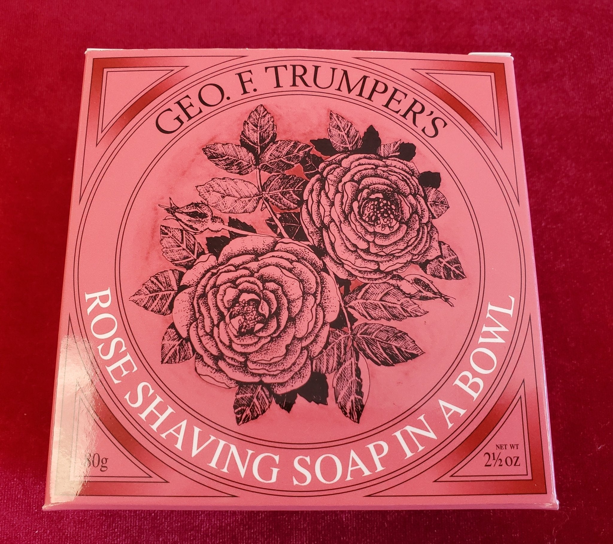 Geo F. Trumper Rose Shaving Soap in a Bowl - Larry's Shaver Shoppe