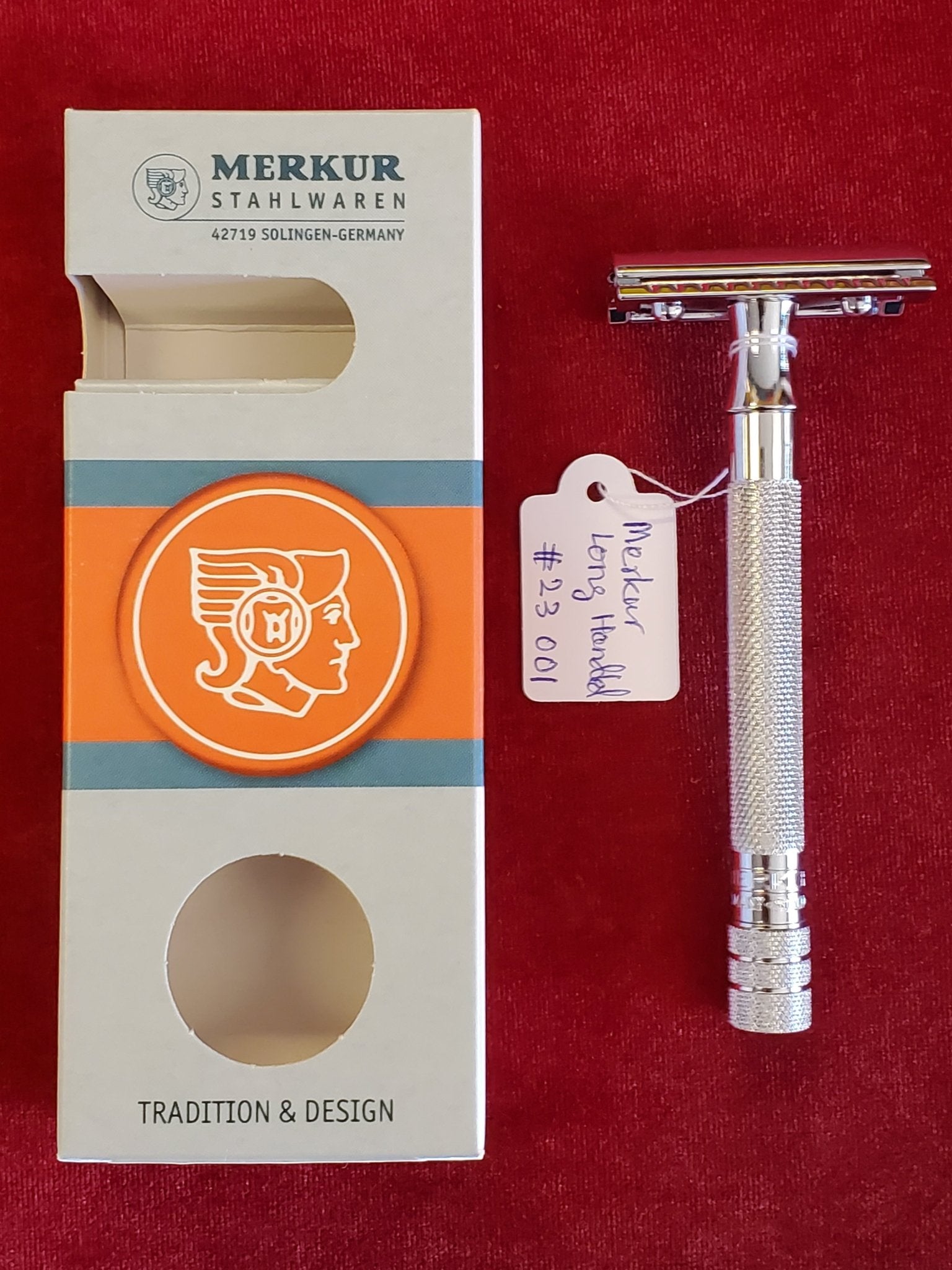 Merkur Solingen Double Edge Razor Long Handle Chrome - Larry's Shaver Shoppe