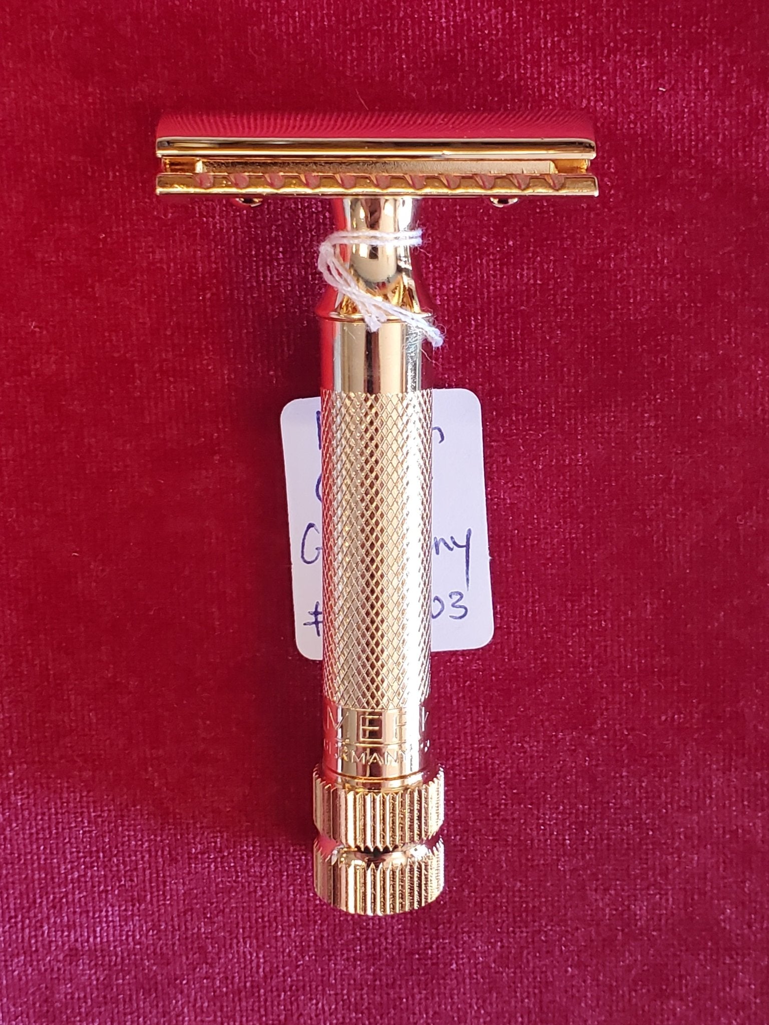 Merkur Solingen Double Edge Short Handle Razor Gold - Larry's Shaver Shoppe