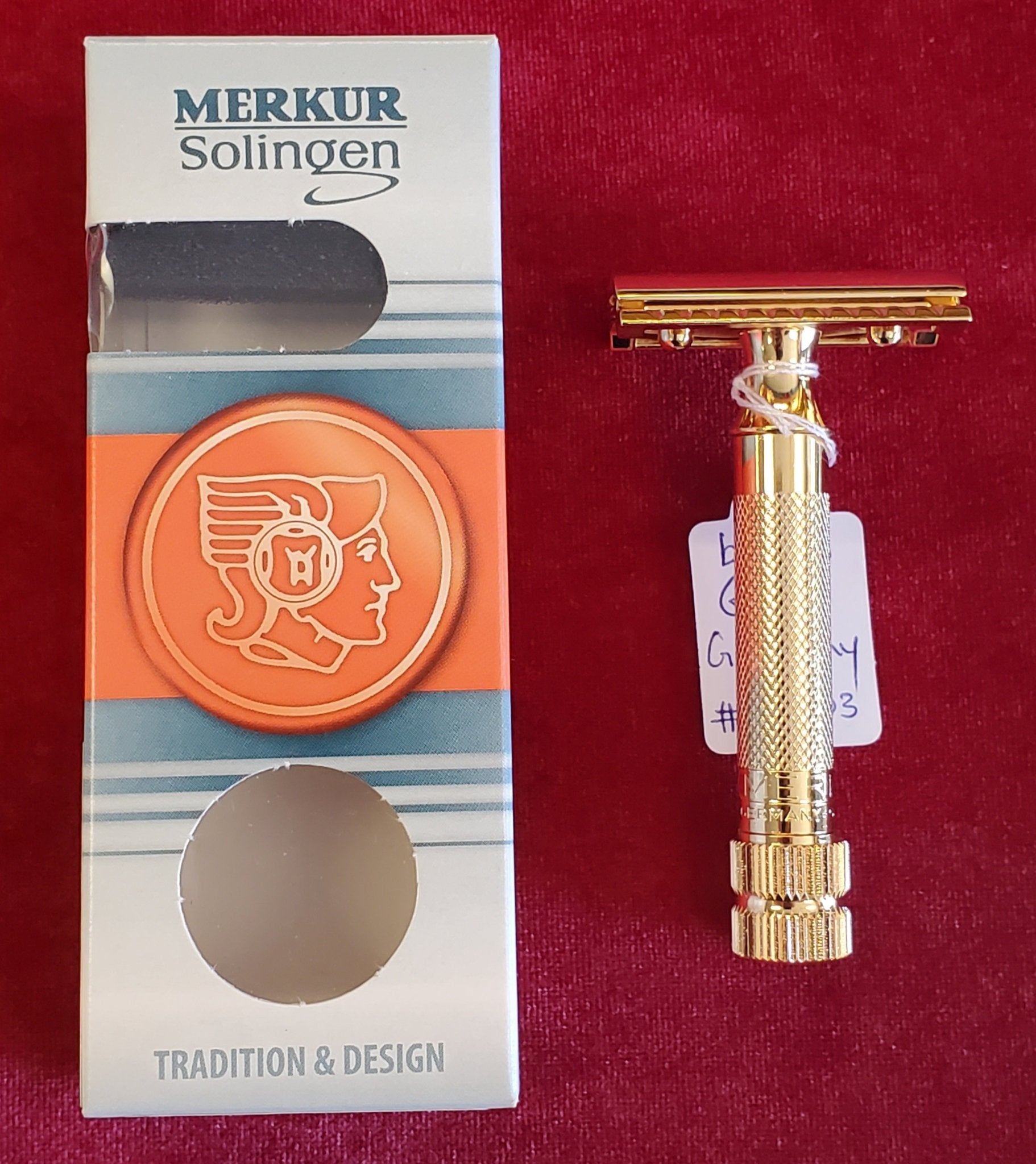 Merkur Solingen Double Edge Short Handle Razor Gold - Larry's Shaver Shoppe