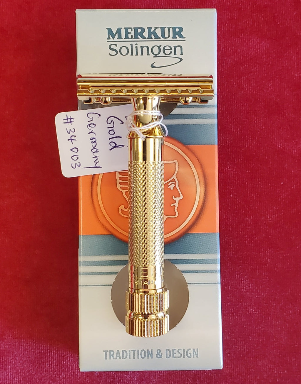 Merkur Solingen Double Edge Short Handle Razor Gold - Larry's Shaver Shoppe