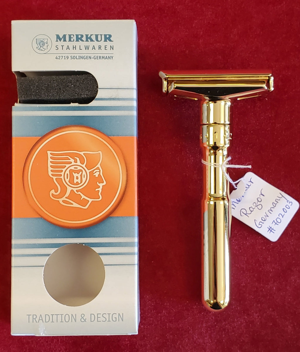Merkur Solingen Futur Safety Razor Chrome Gold - Larry's Shaver Shoppe