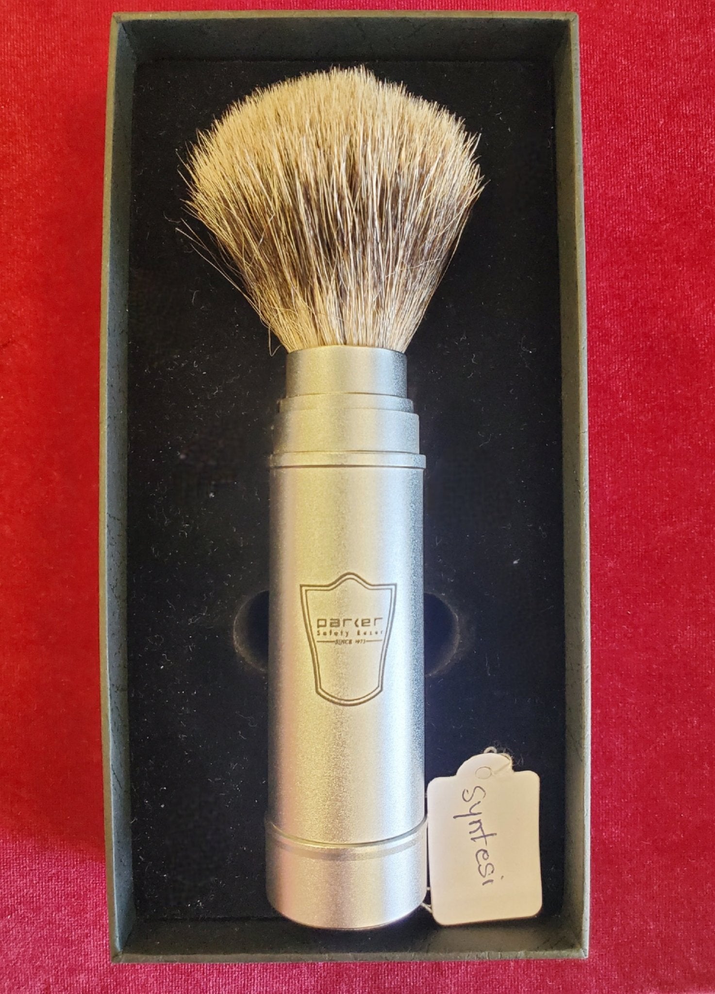 Parker Travel Shaving Brush - Larry's Shaver Shoppe