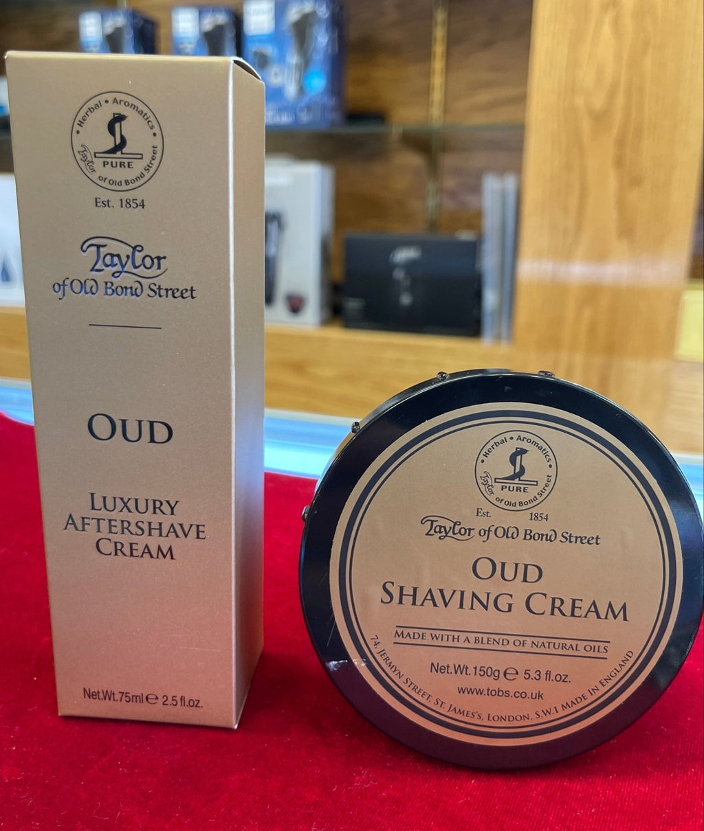 Taylor of Old Bond Street Oud Shaving Cream & Luxury Aftershave Cream - Larry's Shaver Shoppe