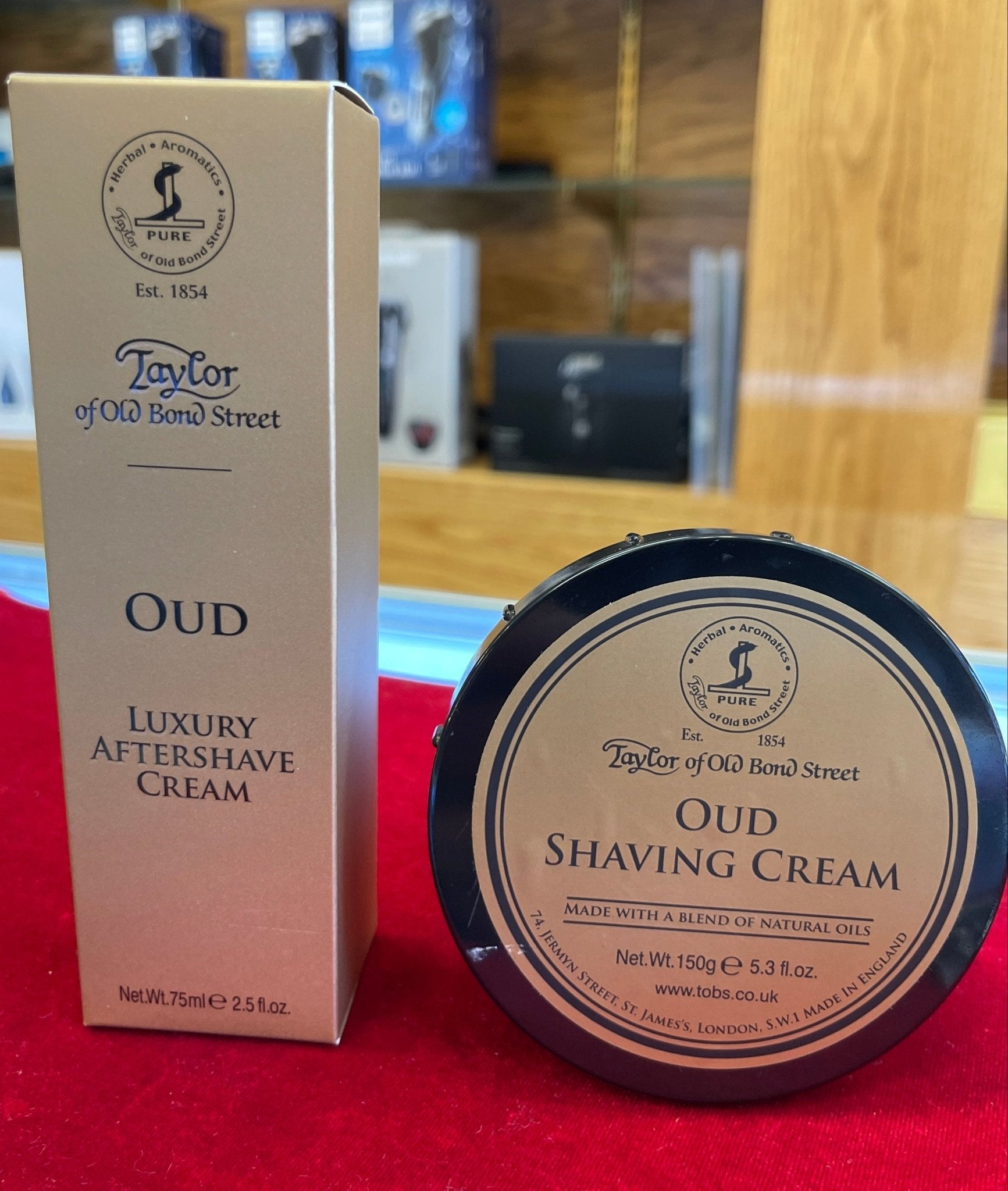 Taylor of Old Bond Street Oud Shaving Cream & Luxury Aftershave Cream - Larry's Shaver Shoppe