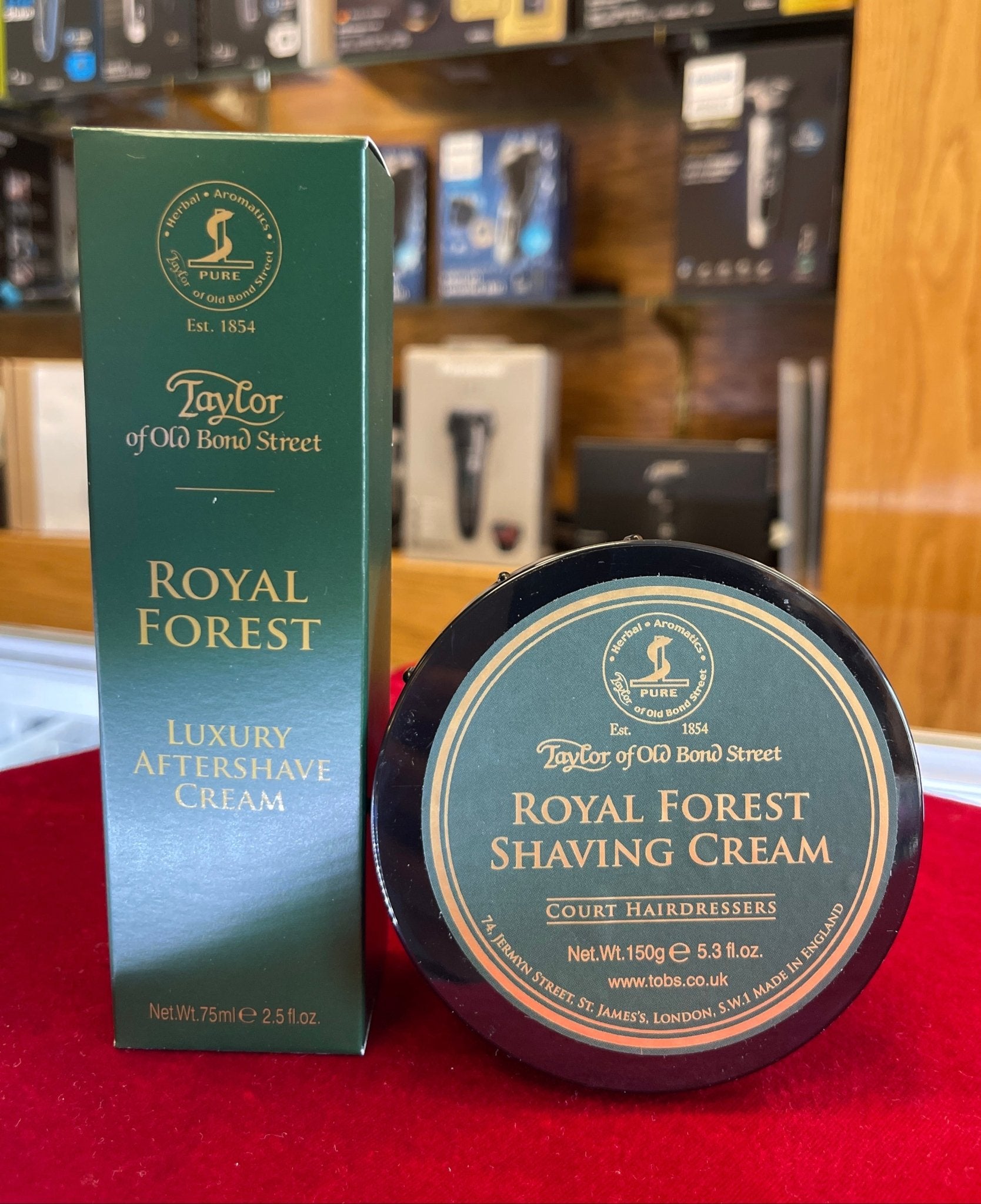 Taylor of Old Bond Street Royal Forest Luxury Aftershave Cream & Shaving Cream - Larry's Shaver Shoppe