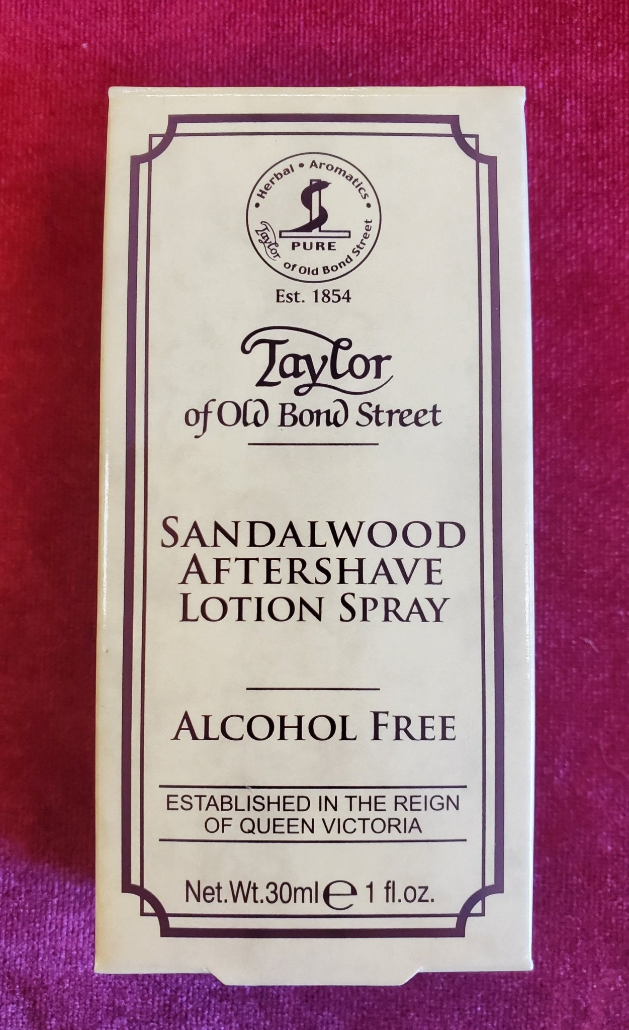 Taylor Sandalwood Aftershave Lotion Spray - Alcohol Free - Larry's Shaver Shoppe