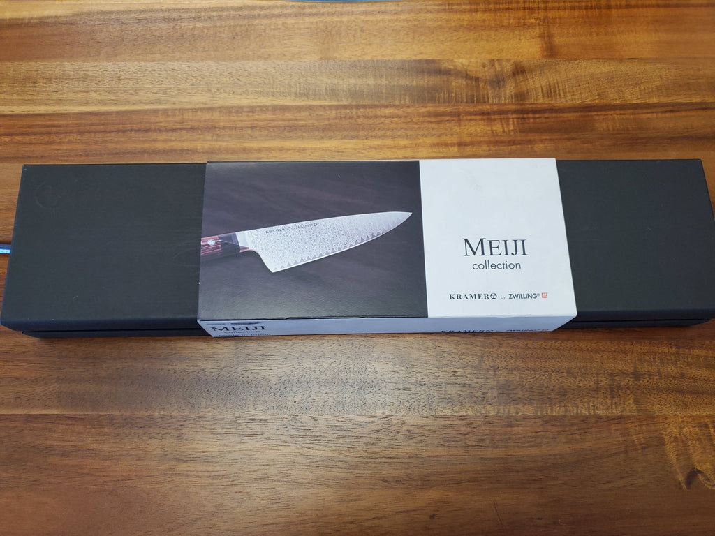 Zwilling Kramer Meiji Damascus Steel Chefs Knife - Larry's Shaver Shoppe
